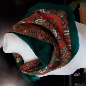 Beautiful vibrant wool scarf.